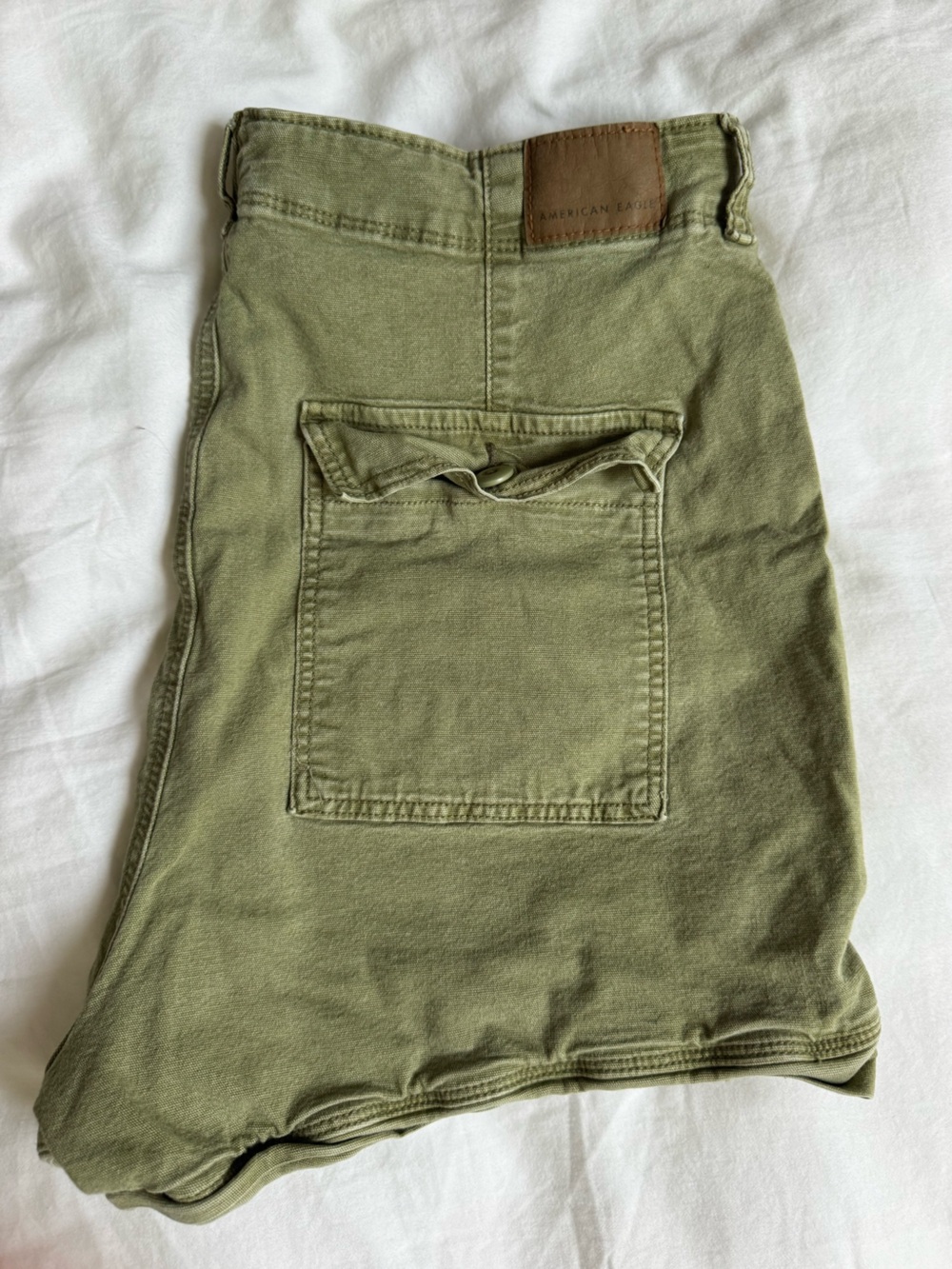 American Eagle Army Green Cargo Short